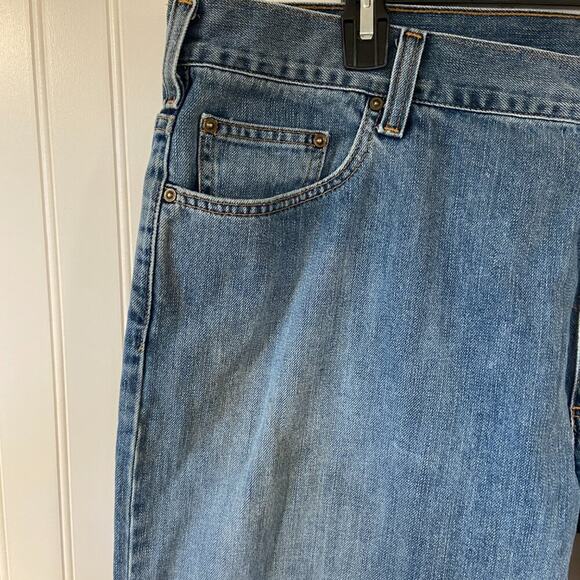CARHARTT Jeans Mens 42x32 Blue Loose Straight Medium Wash - Picture 3 of 10